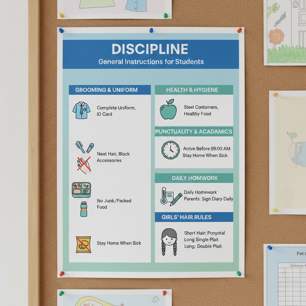 Discipline - General Instructions for Students