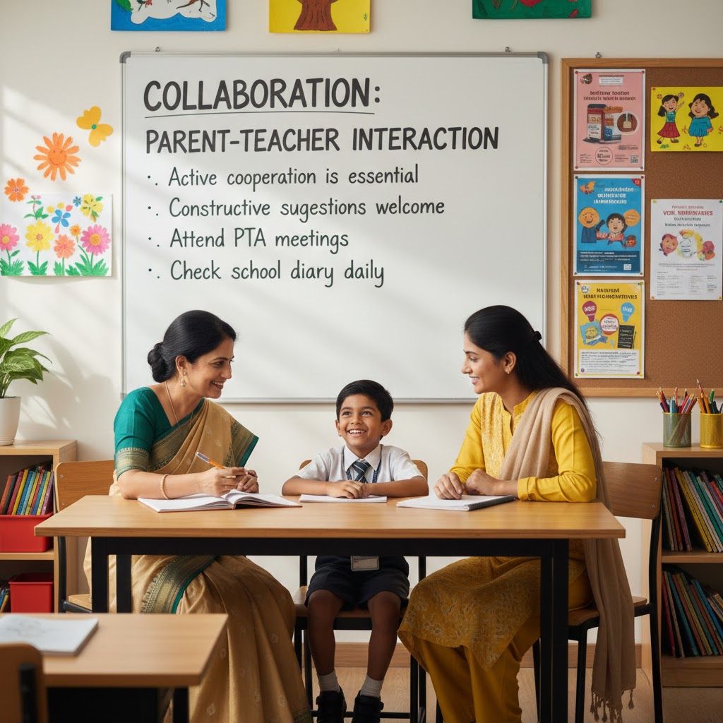 Parent-Teacher Interaction at RR International School